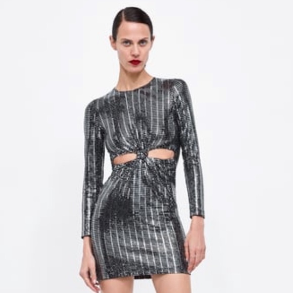 cut out sequin dress zara Zara | Dresses | Zara Sequin Dress Lmites Edition